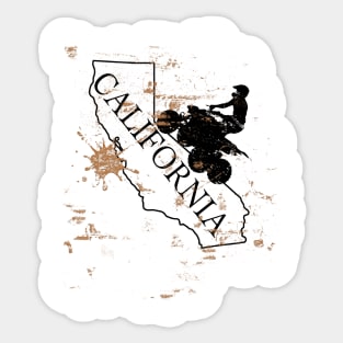 California ATV Trail Rider Four Wheeling Quad Sticker